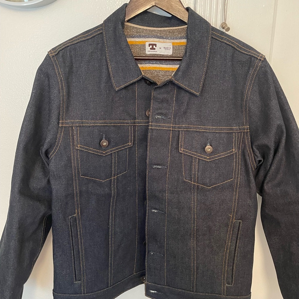 Tellason Raw Denim Jean Jacket - size M $280
